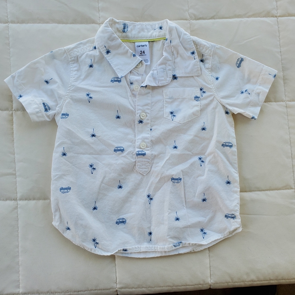 Carter's button front shirt size 24 months
